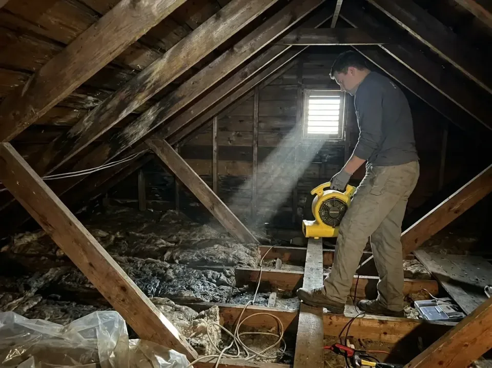 attic-water-damage-drying-proc-007 — frequently asked questions, Emergency Water Extraction & 24/7 Flood Response in Ridgela…